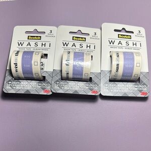 Scotch Washi Tape Set days of the Week Time